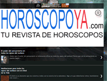 Tablet Screenshot of horoscopoya.com